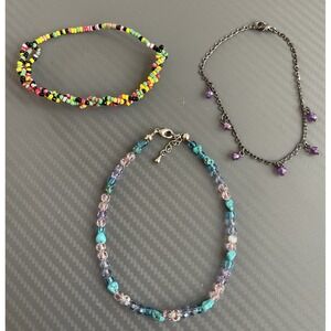 Lot of 3 Assorted Beaded Bracelets